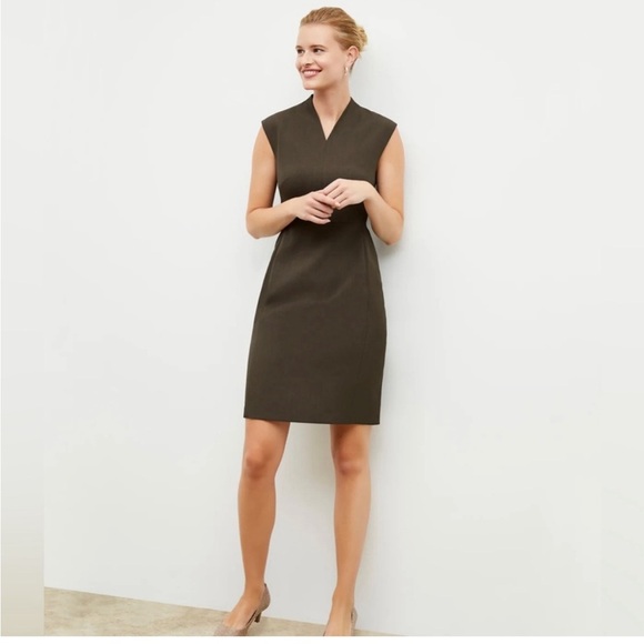 MM Lafleur Dresses & Skirts - M.M. LaFleur Kale Olive Green Aditi Dress